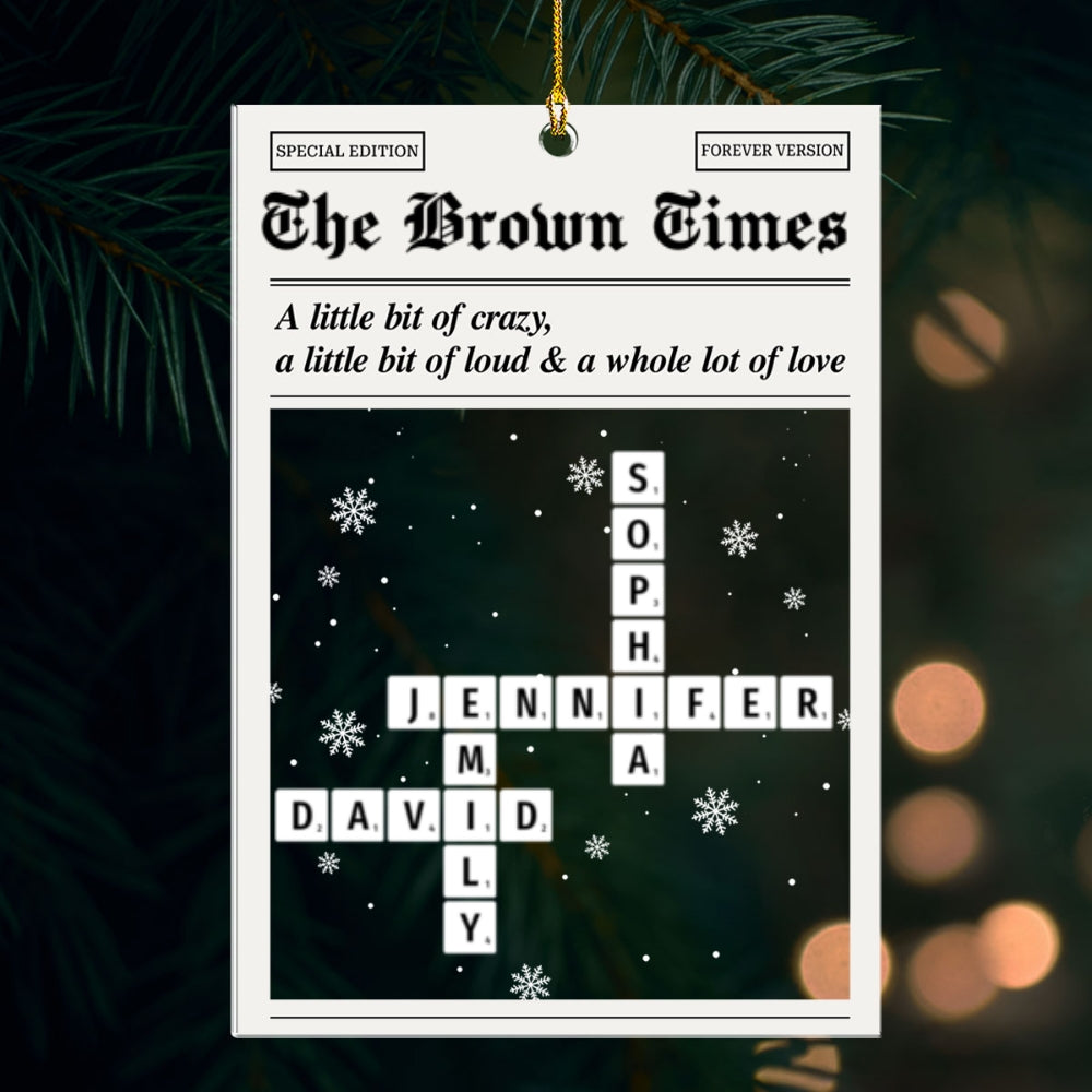 A Family Full Of Joy - Personalized Custom Acrylic Ornament