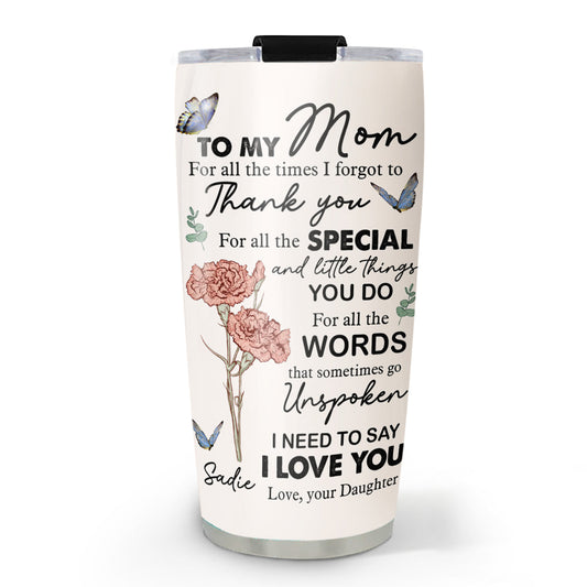 Special Mom Special Love - Personalized Custom Tumbler