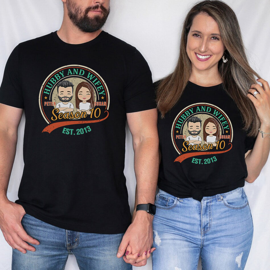 Hubby & Wifey - Personalized Custom Classic T-shirt