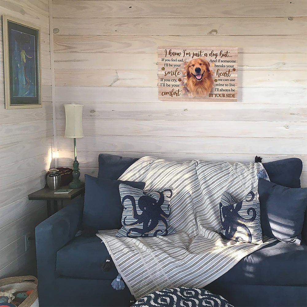 I'm Just A Dog - Personalized Custom Photo Canvas Print