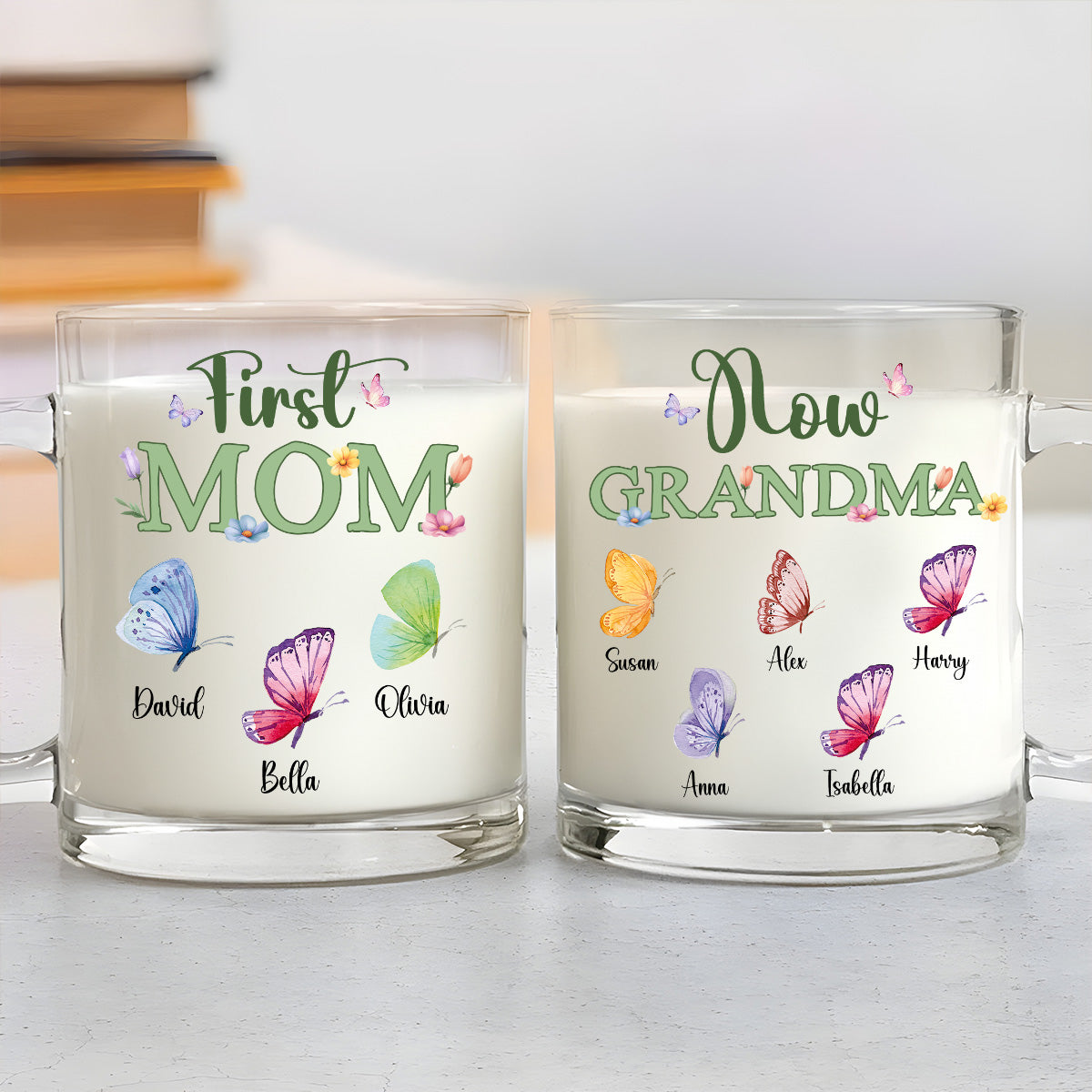 Great Grandma - Personalized Custom Glass Mug