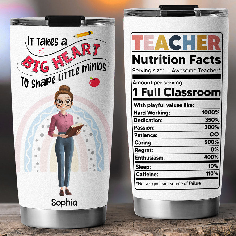 Love Grows Little Minds - Personalized Custom Tumbler