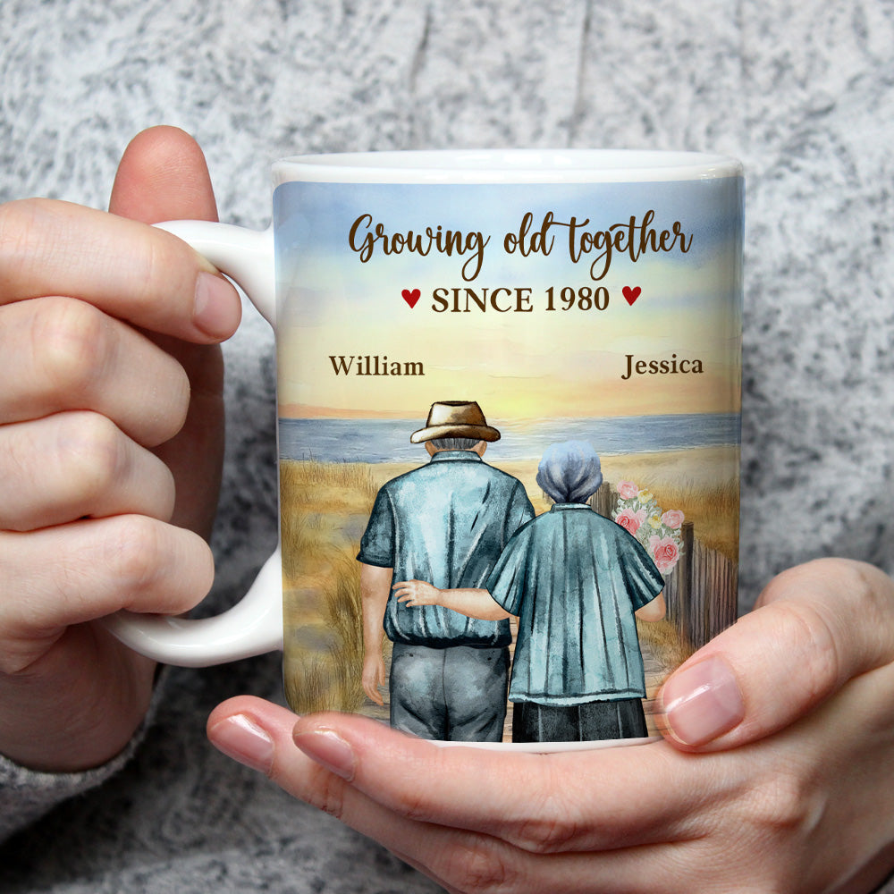 Growing Old Together - Personalized Custom Coffee Mug
