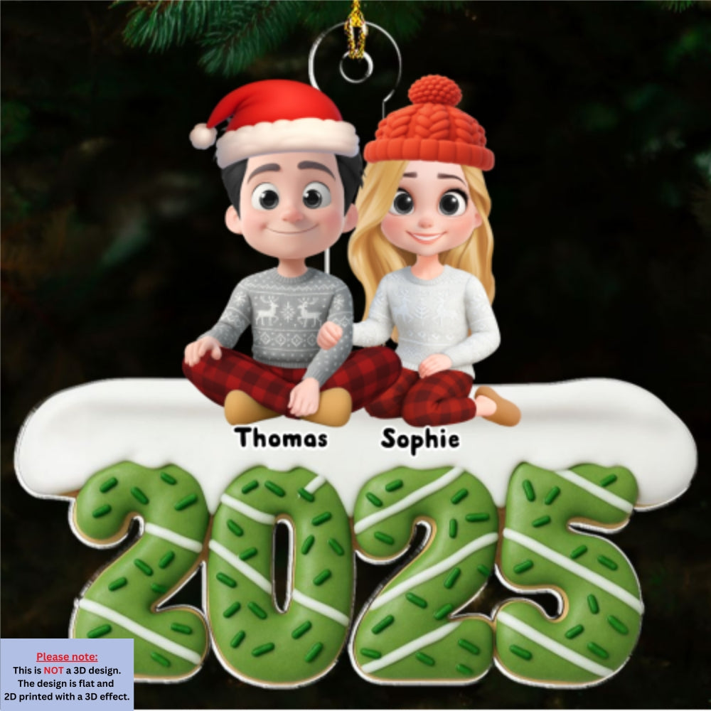 Happiness Baked Into Every Holiday Moment  - Personalized Custom Acrylic Ornament