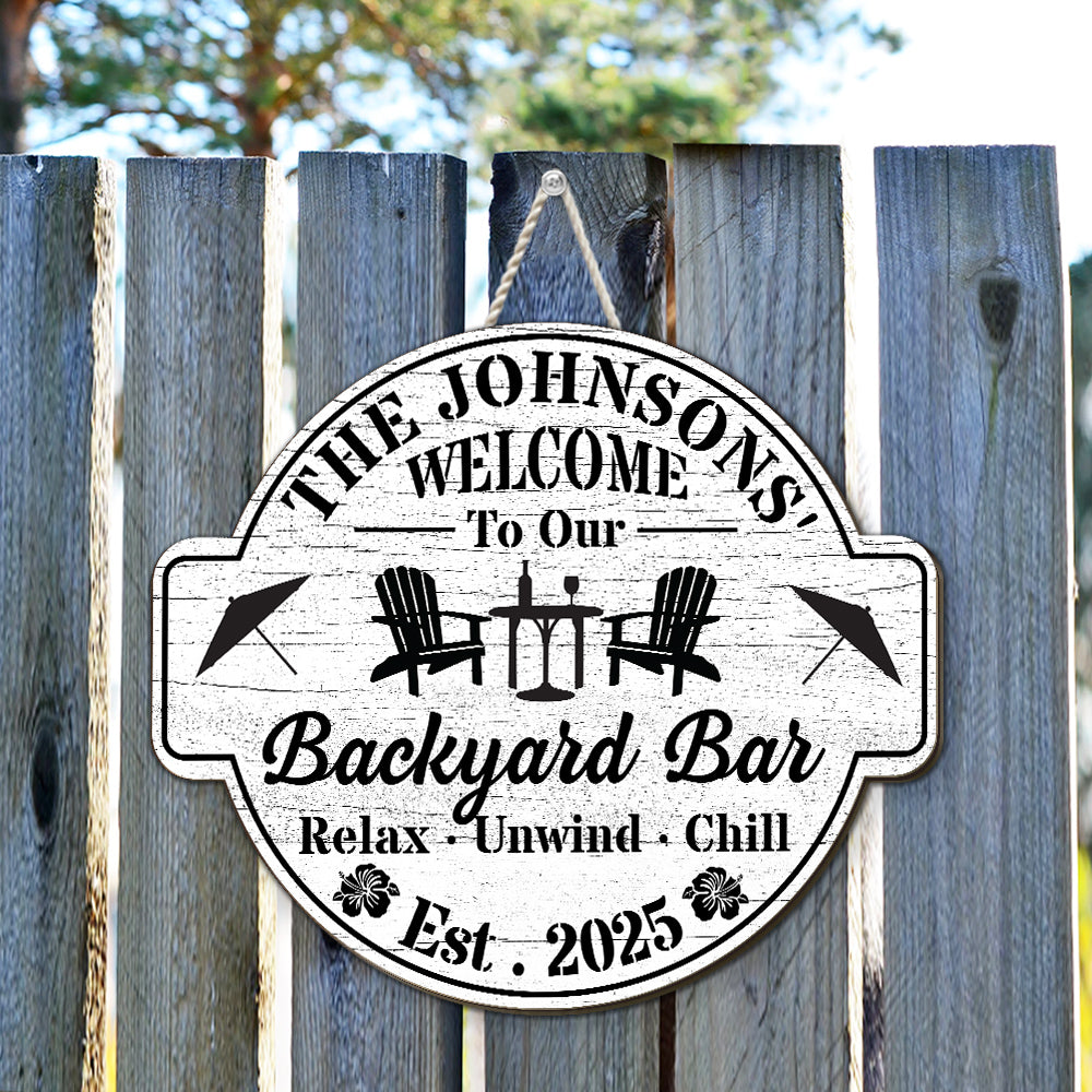Welcome To Our Home - Personalized Custom Wood Sign