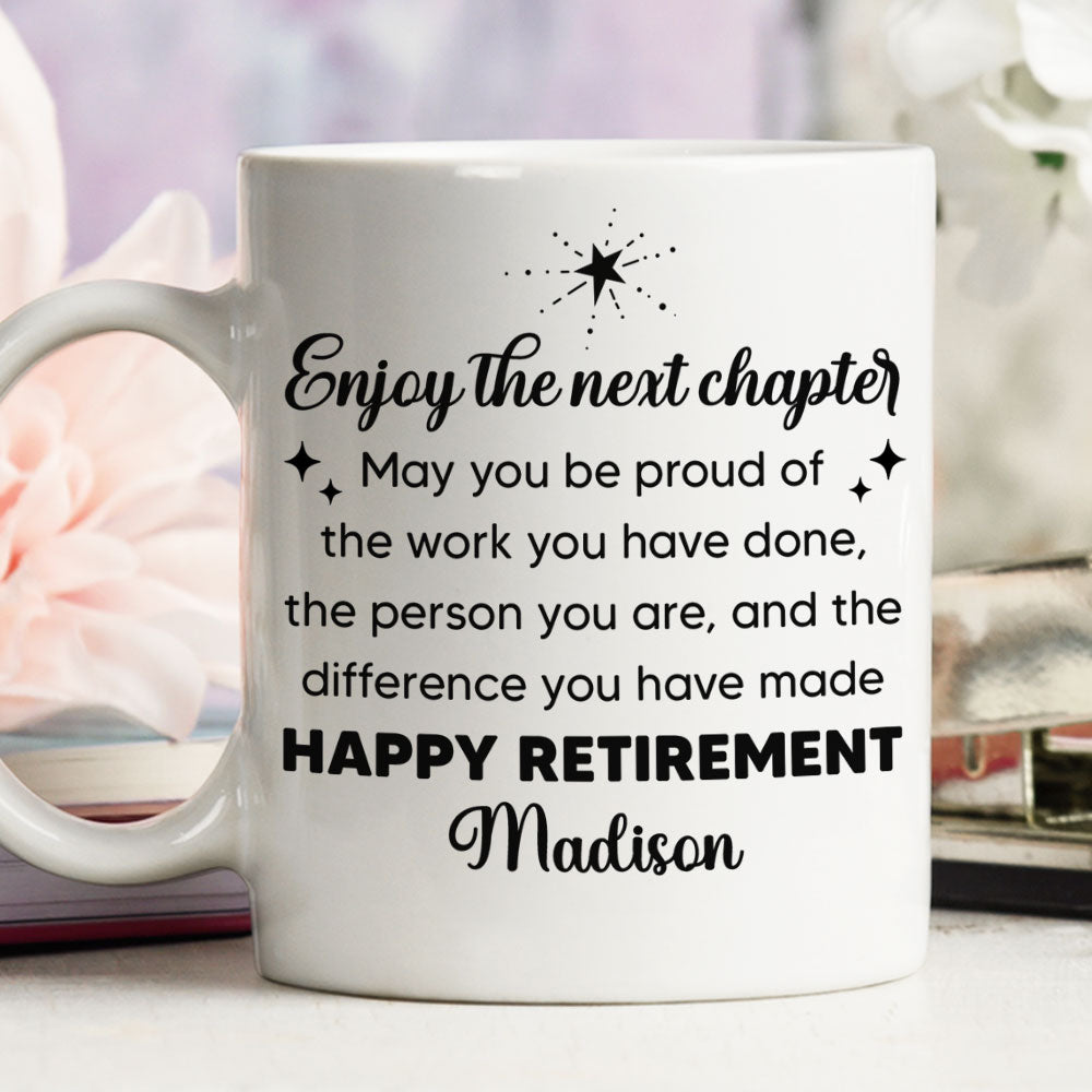 Happy Retirement - Personalized Custom Coffee Mug