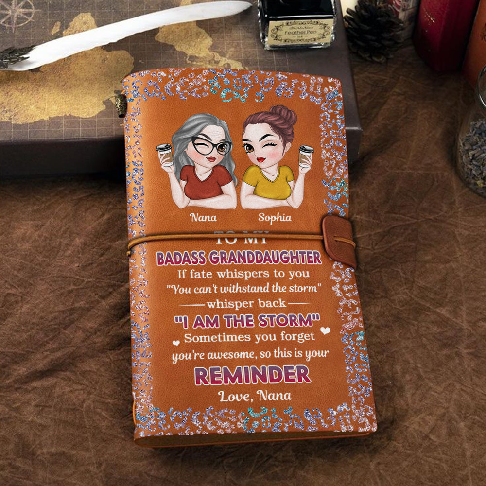 My Brave Granddaughter - Personalized Custom Vintage Journal