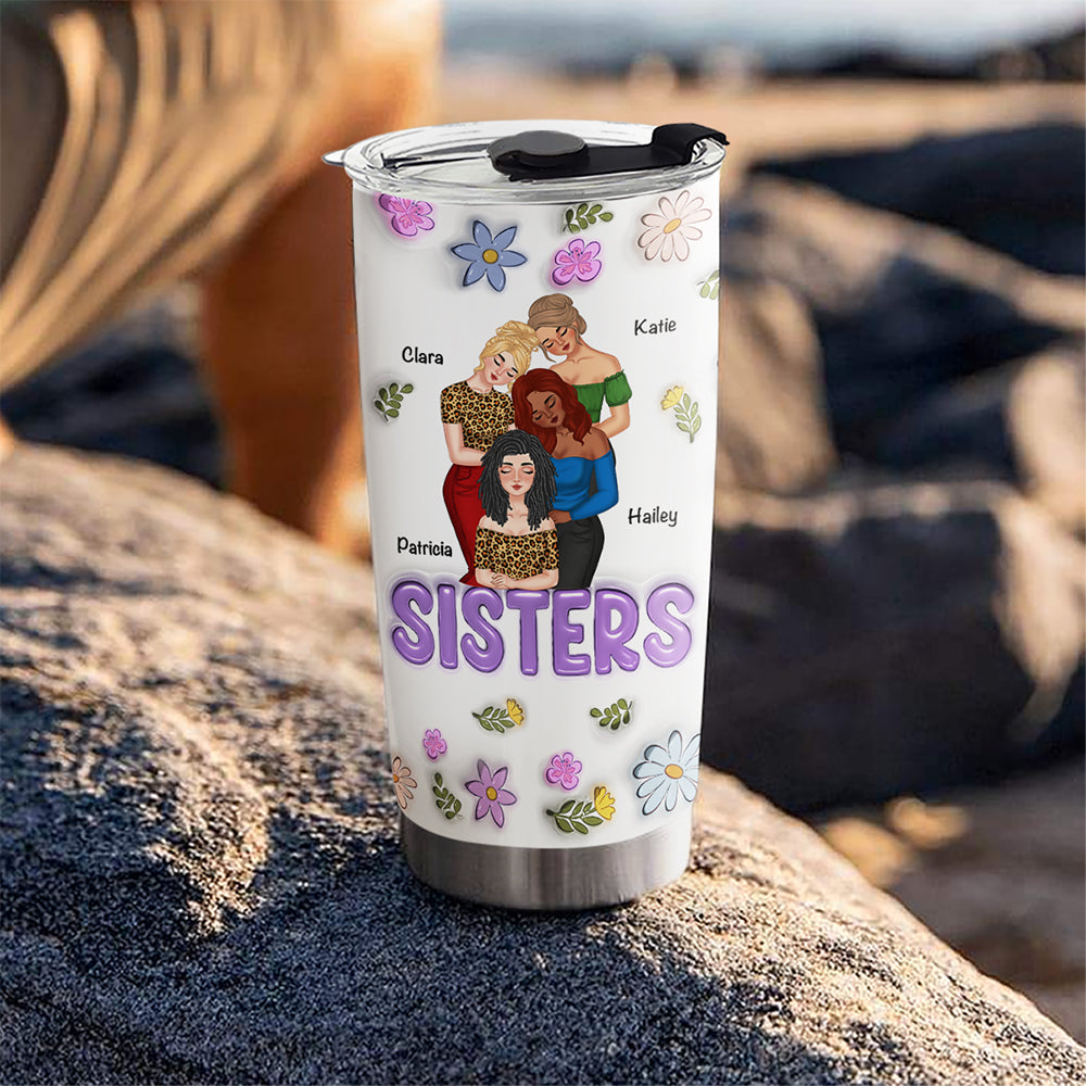 You And Me Besties Forever - Personalized Custom 3D Inflated Effect Tumbler