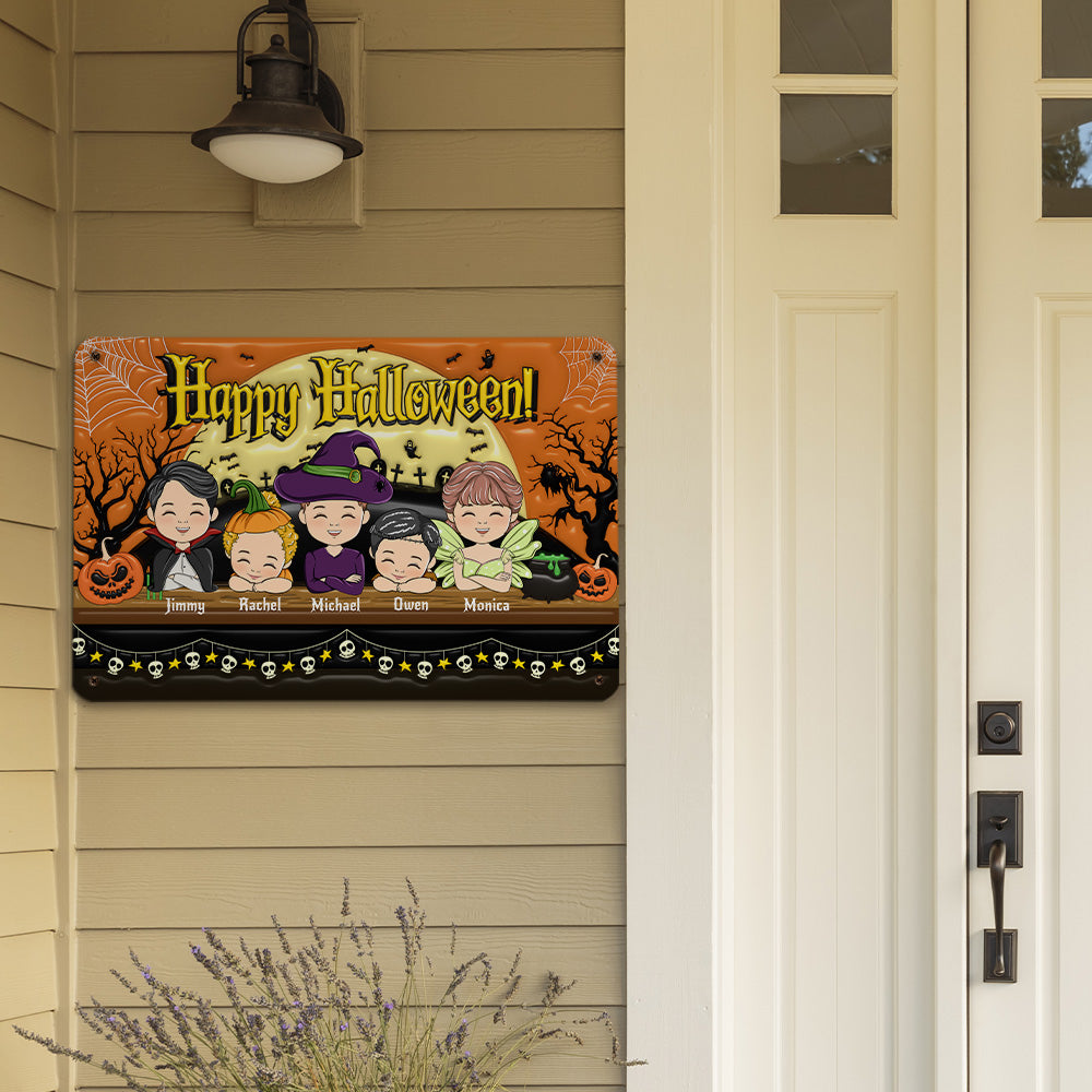 On Hallow Day - Personalized Custom 3D Inflated Effect Metal Sign