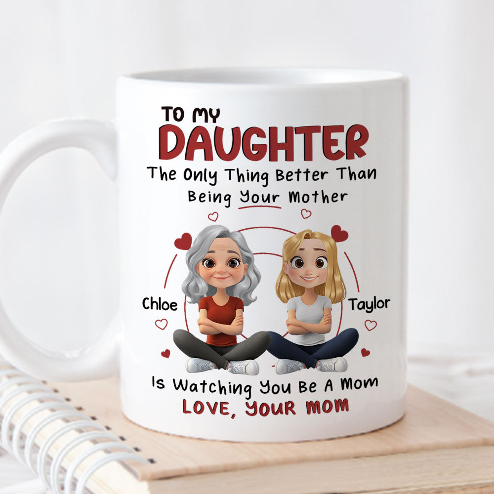 To My Lovely Daughter - Personalized Custom Coffee Mug