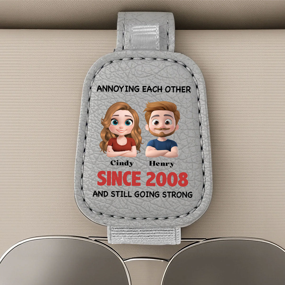 Annoying Each Other - Sunglasses Holder For Car Visor