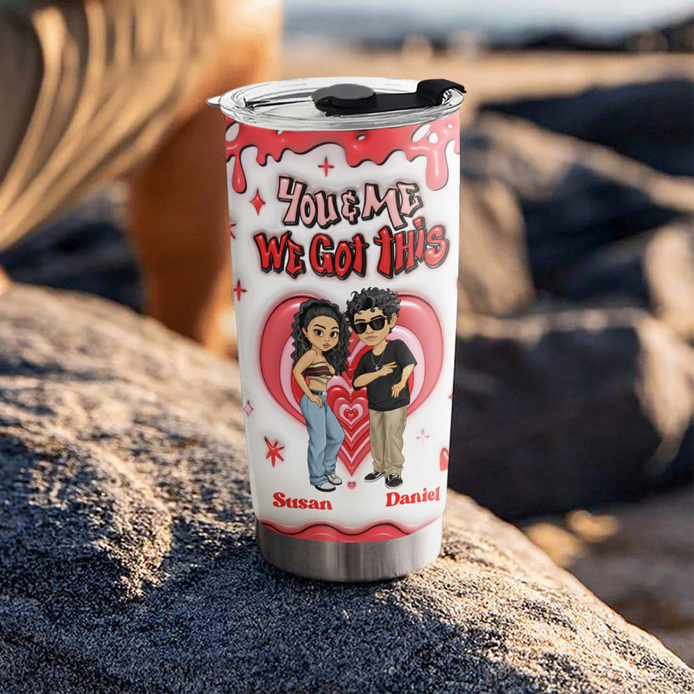 Together Since - Personalized Custom 3D Inflated Effect Tumbler