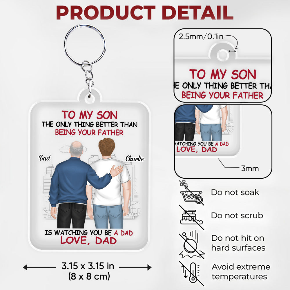 Proud Of You - Personalized Custom Acrylic Keychain