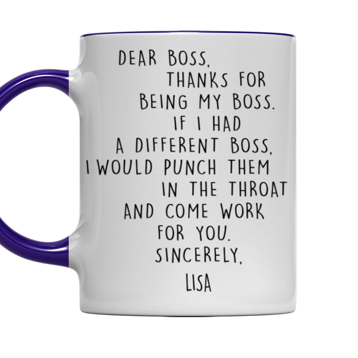 If I Had A Different Boss - Personalized Custom Accent Mug