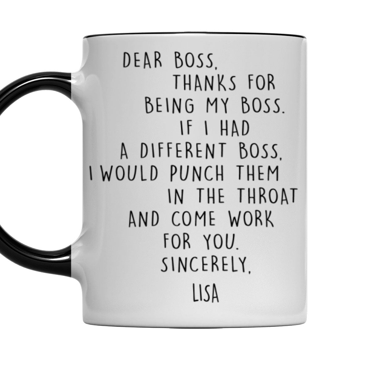 If I Had A Different Boss - Personalized Custom Accent Mug