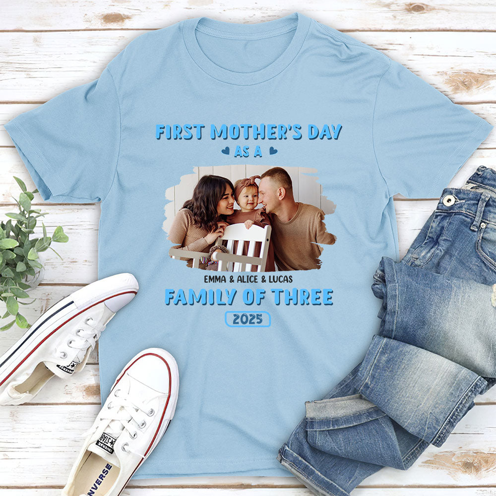 First Mother Day Photo - Personalized Custom Shirt