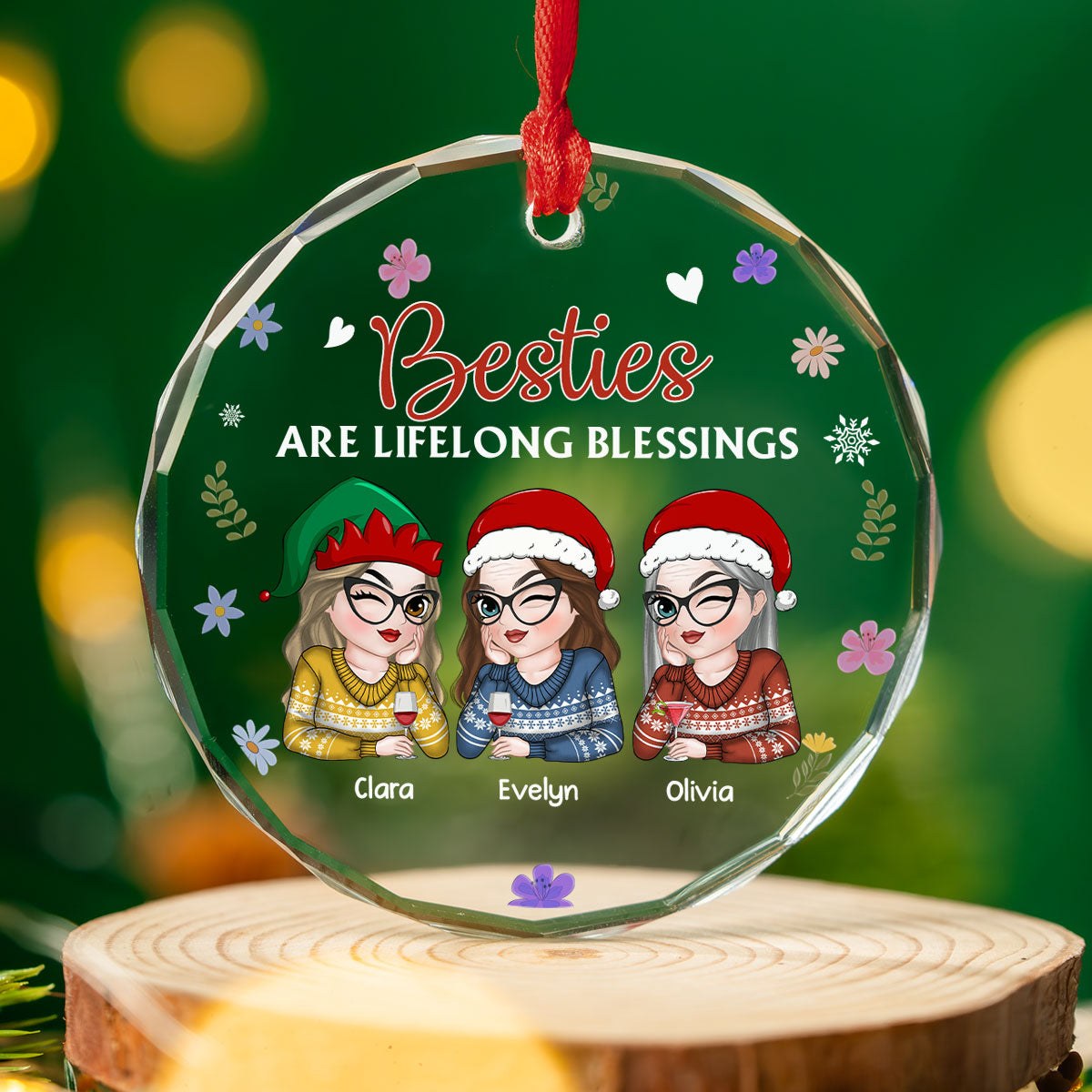 Lifelong Blessing - Personalized Custom Glass Ornament
