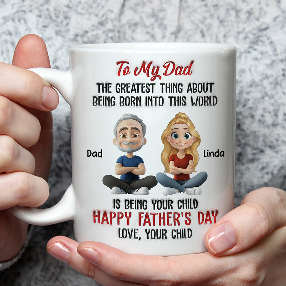 The Greatest Thing About  - Personalized Custom 3D Inflated Effect Mug