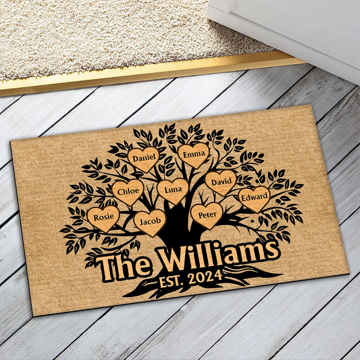 Family Tree - Personalized Custom Doormat