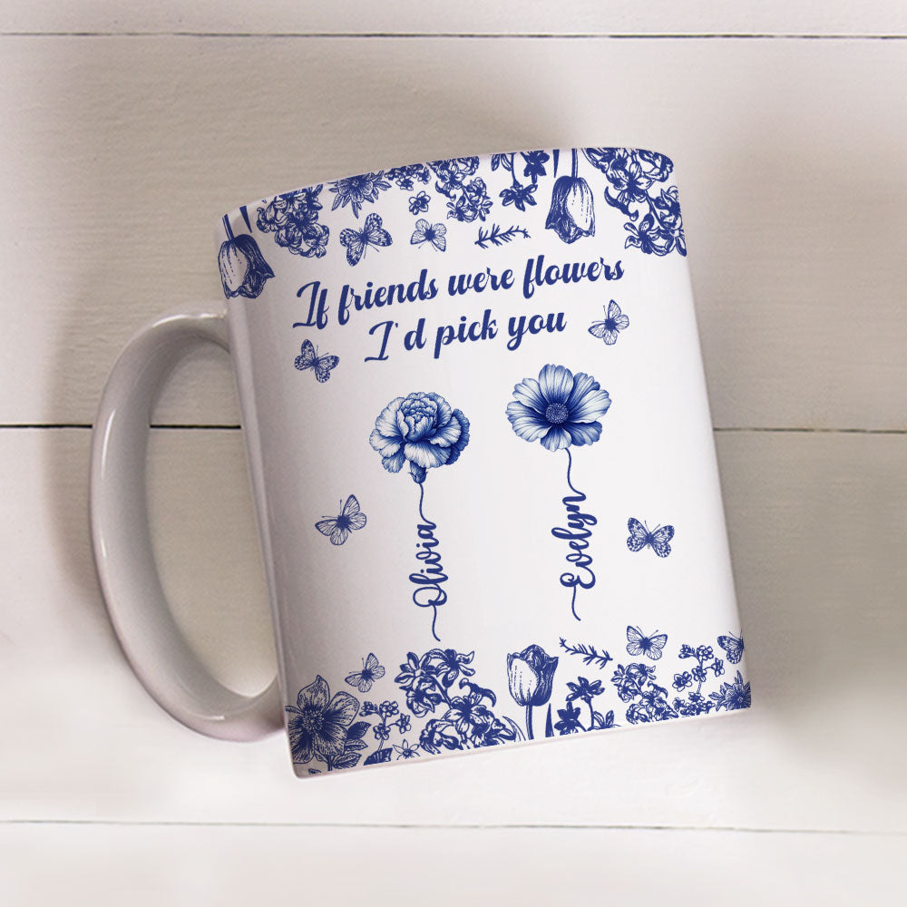 I Would Pick You Toile - Personalized Custom Coffee Mug