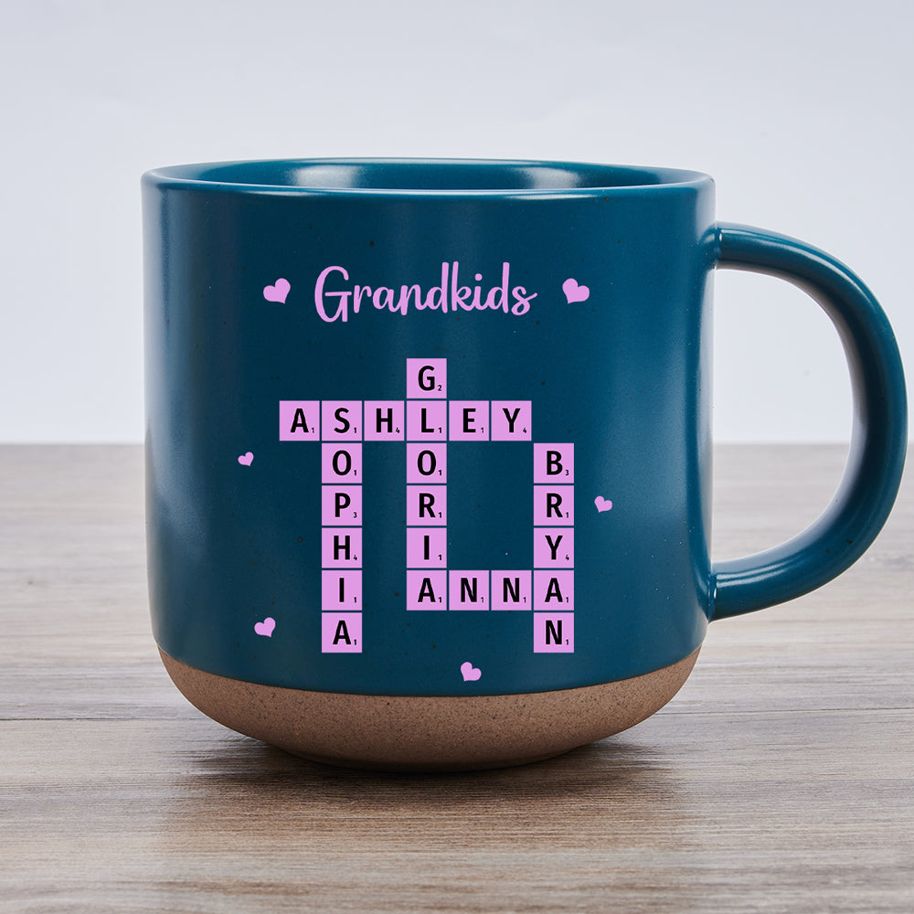Grandkids Make Life More Grand - Personalized Custom Pottery Mug