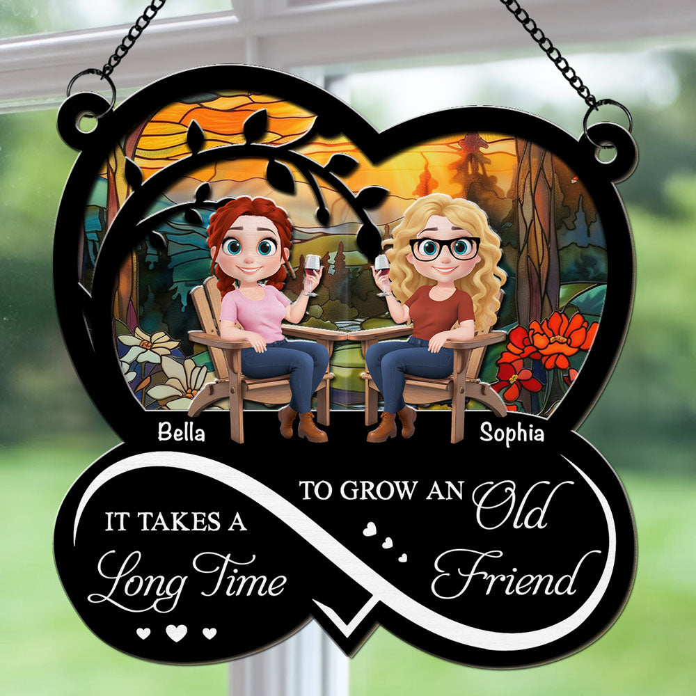 Grow An Old Friend  - Personalized Custom Suncatcher