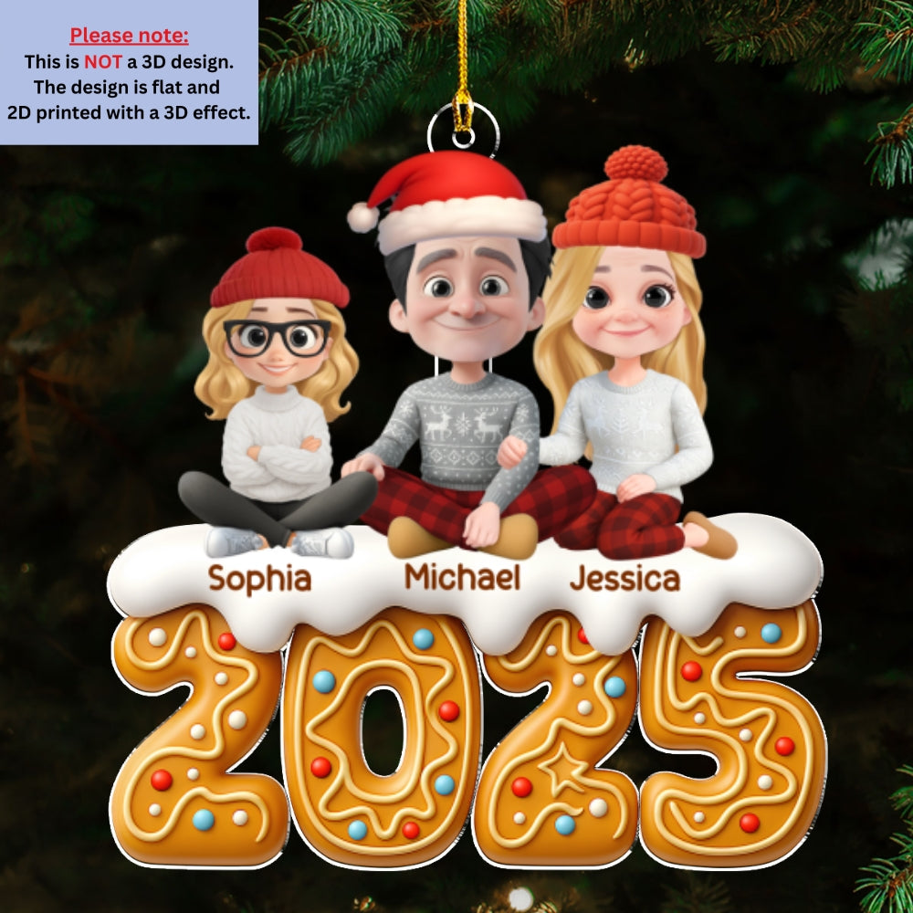 Family Of The Year Pet Version - Personalized Custom Acrylic Ornament