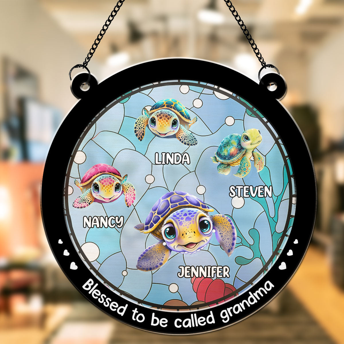 Blessed To Be Called Turtle Summer - Personalized Custom Suncatcher