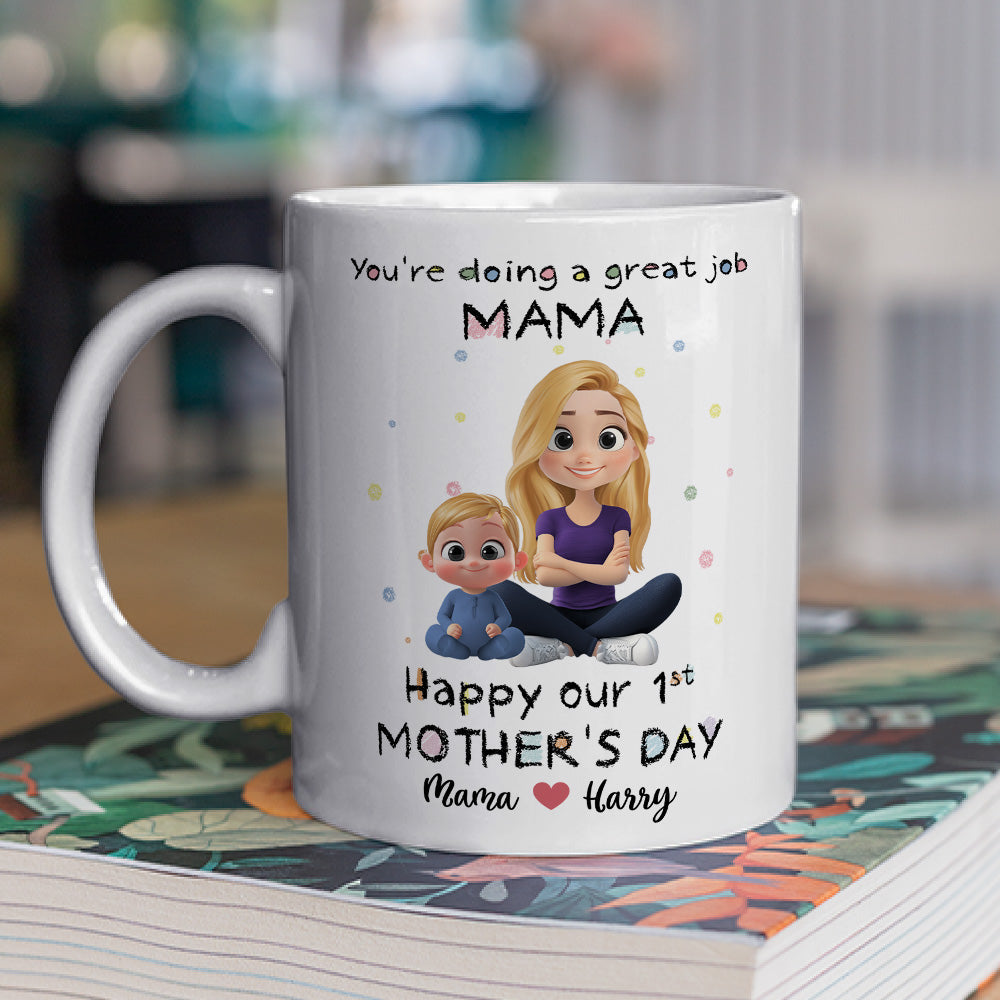 Mommy And Kid - Personalized Custom Coffee Mug