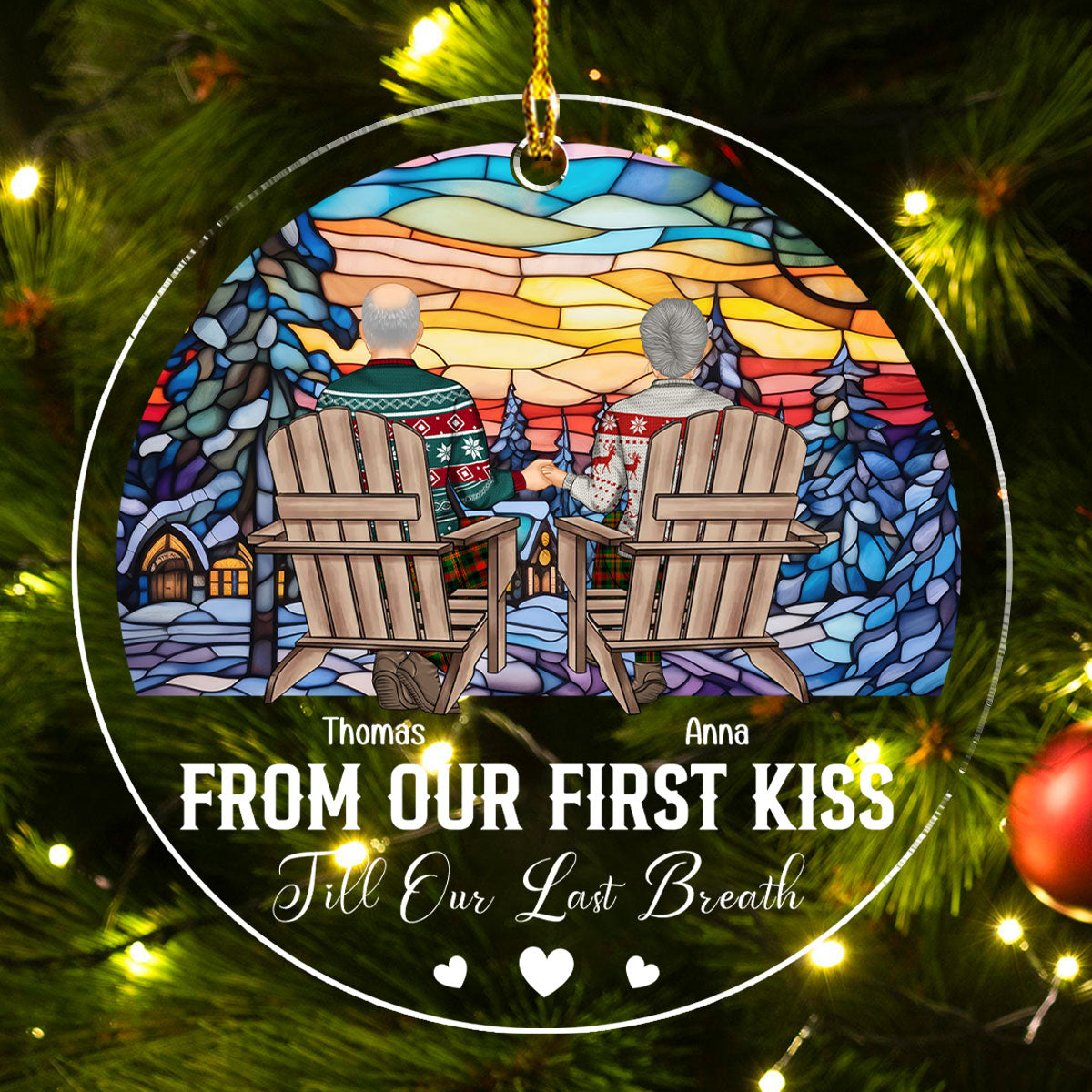 First Kiss Last Breath - Personalized Custom Acrylic Ornament