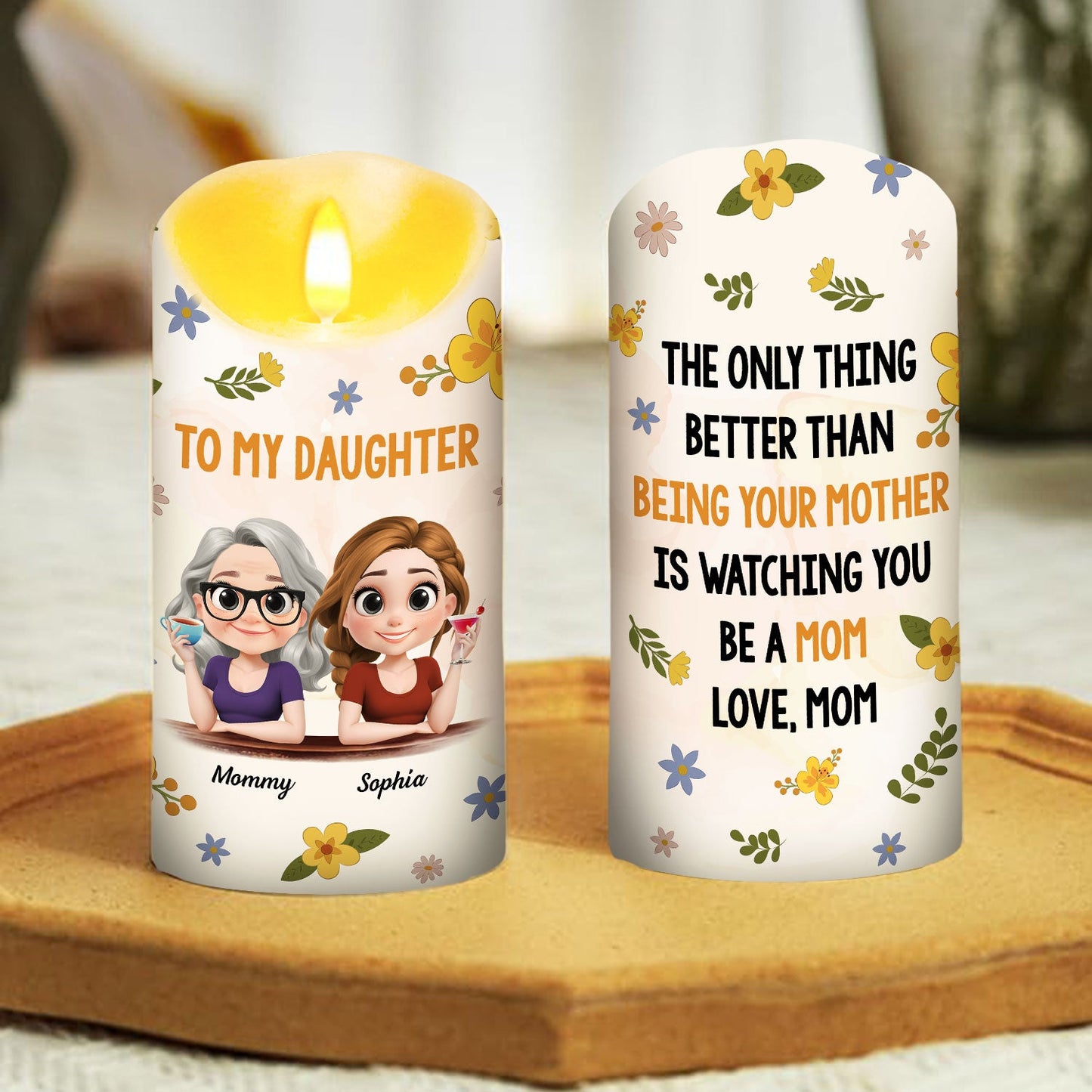 Watching You Version 2 - Personalized Custom LED Candle