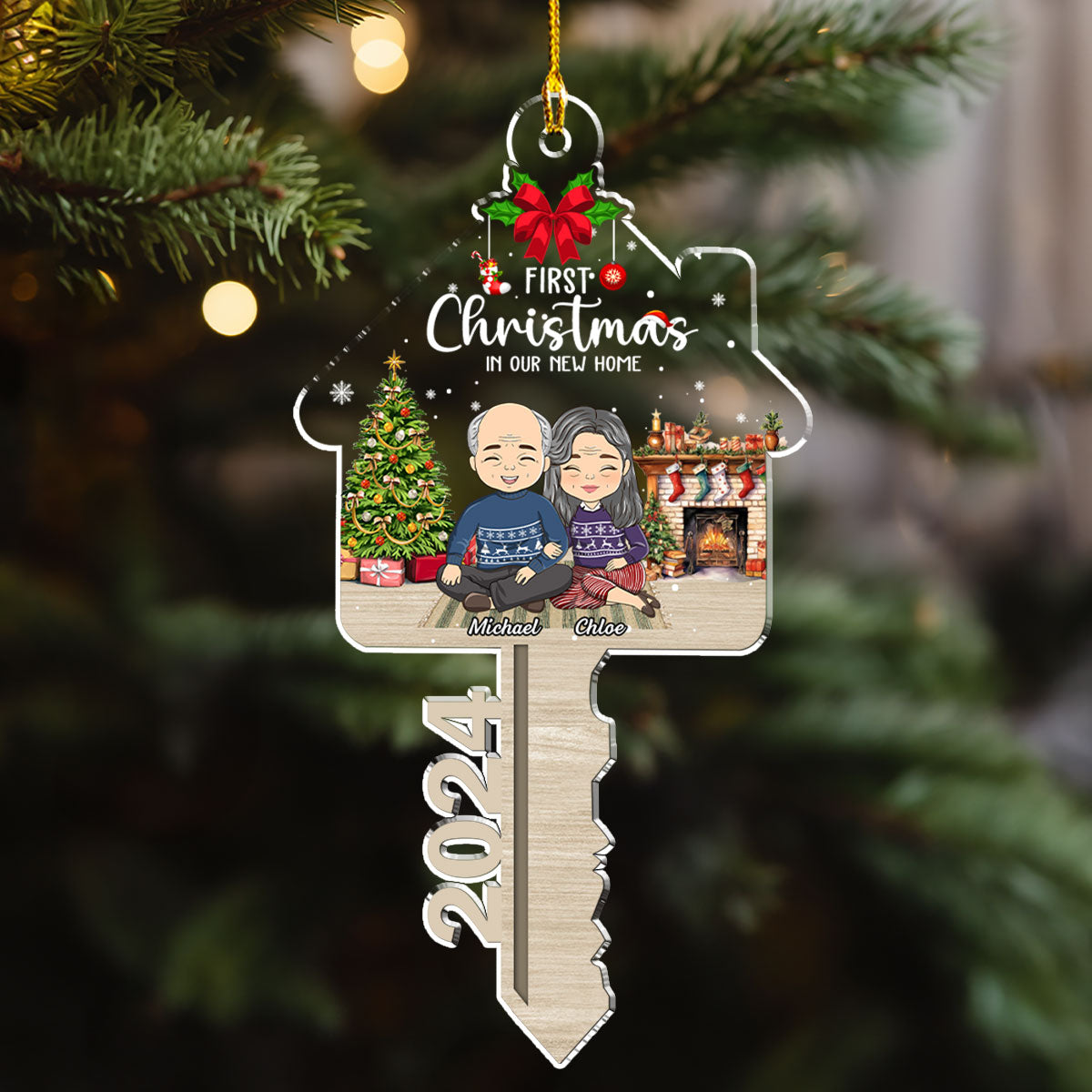First Christmas In Our New Home - Personalized Custom Acrylic Ornament