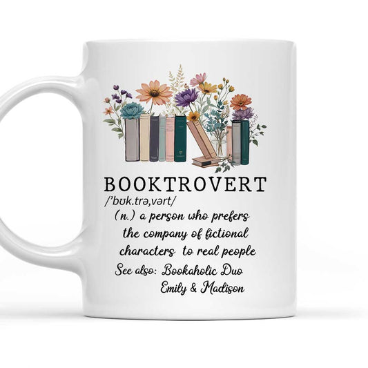 Booktrovert Person  - Personalized Custom Coffee Mug