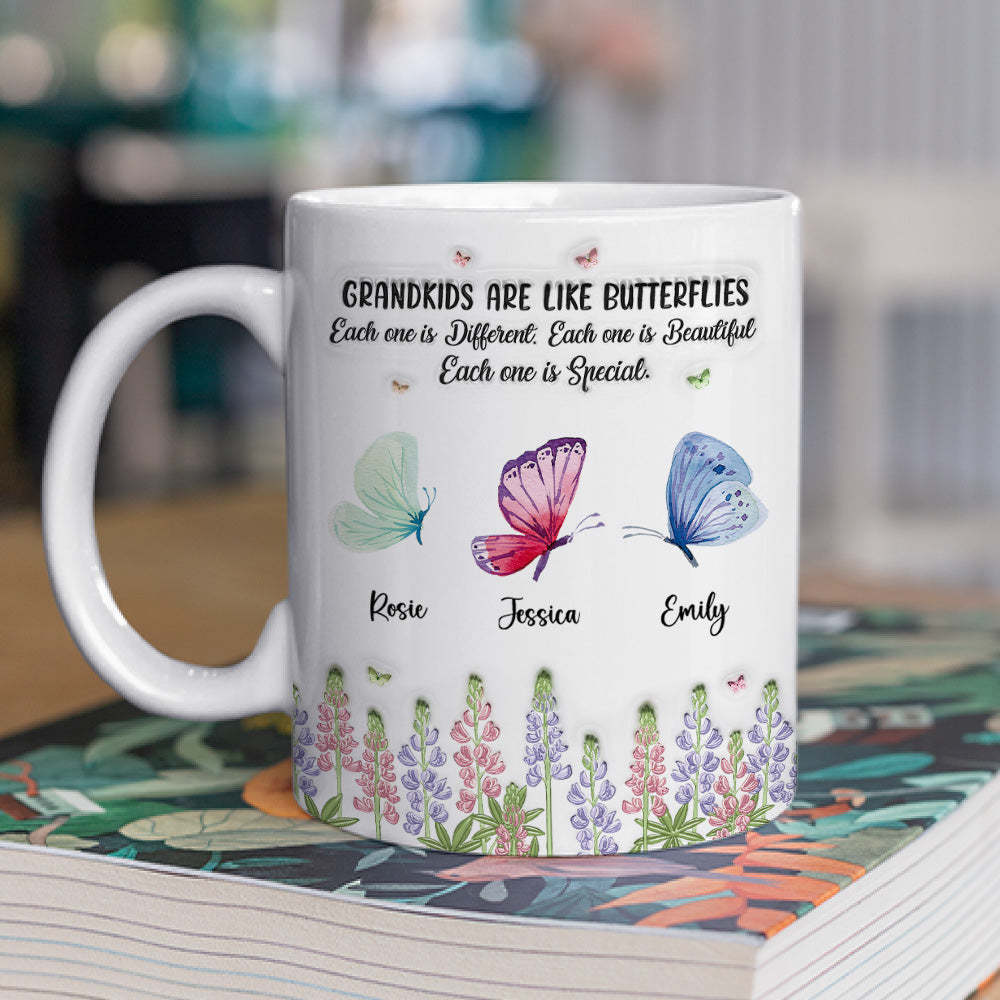 Grandchildren Make Life More Colorful - Personalized Custom 3D Inflated Effect Mug