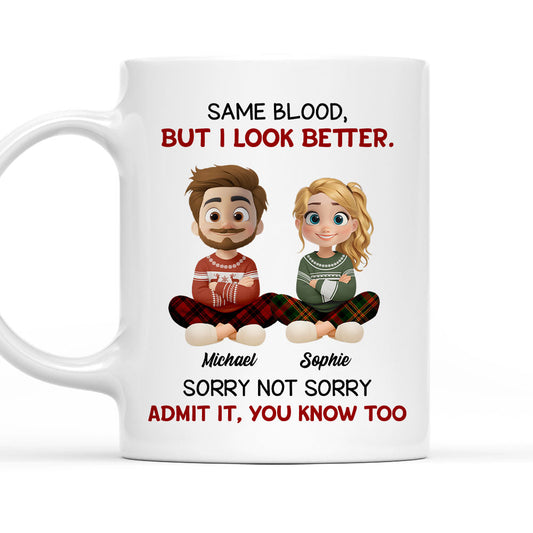 Guess Who Got The Looks - Personalized Custom Coffee Mug