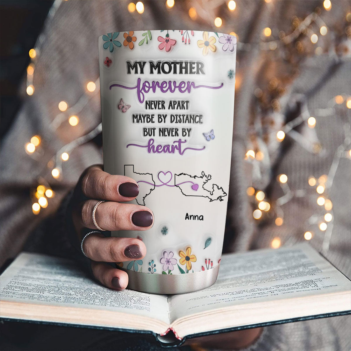 My Mother Forever - Personalized Custom 3D Inflated Effect Tumbler