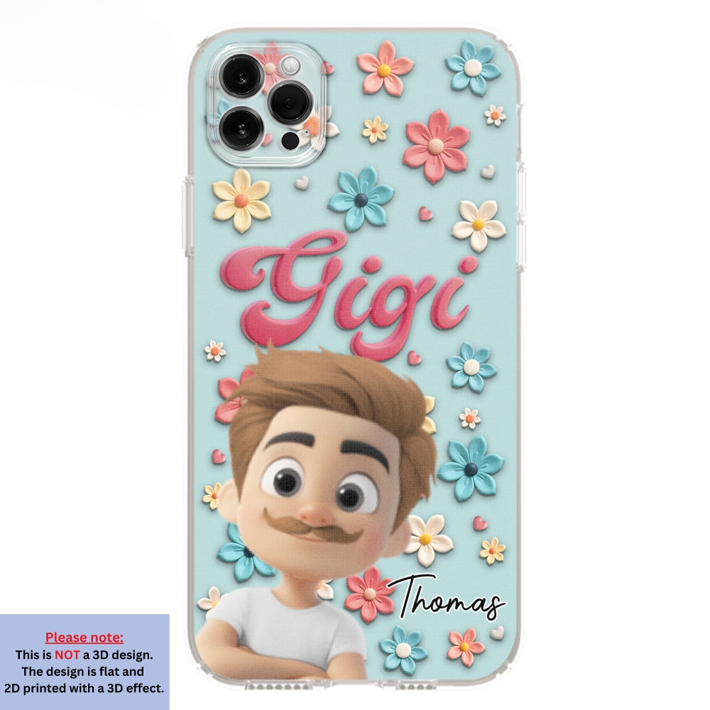 Grandma Flower - Personalized Custom Phone Case