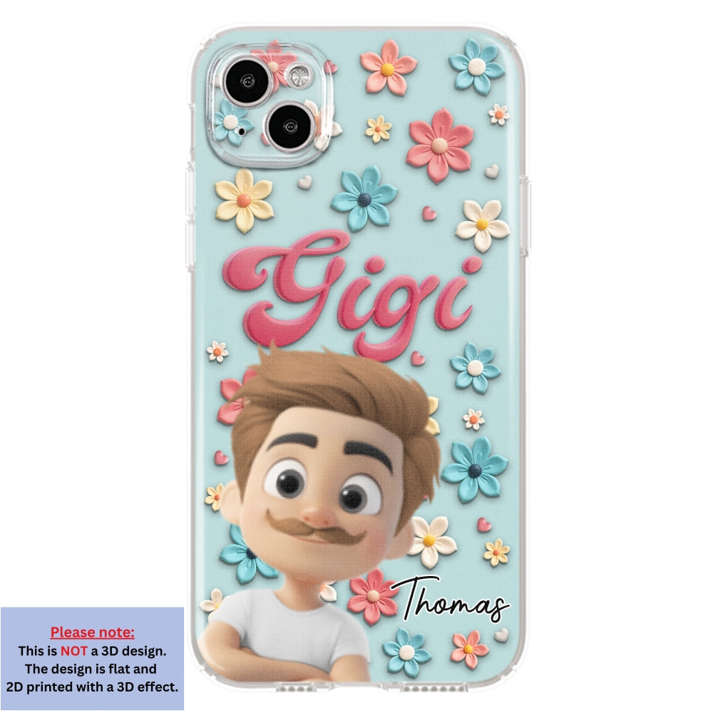 Grandma Flower - Personalized Custom Phone Case