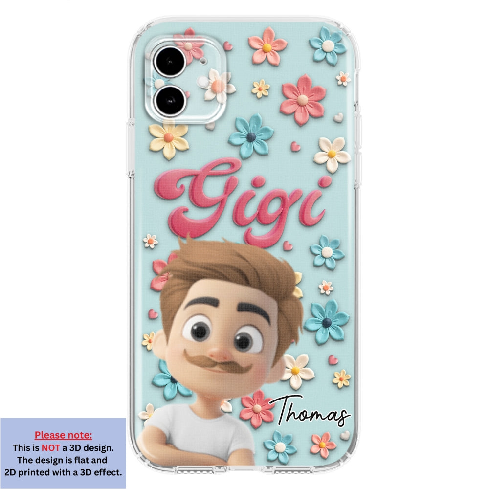 Grandma Flower - Personalized Custom Phone Case