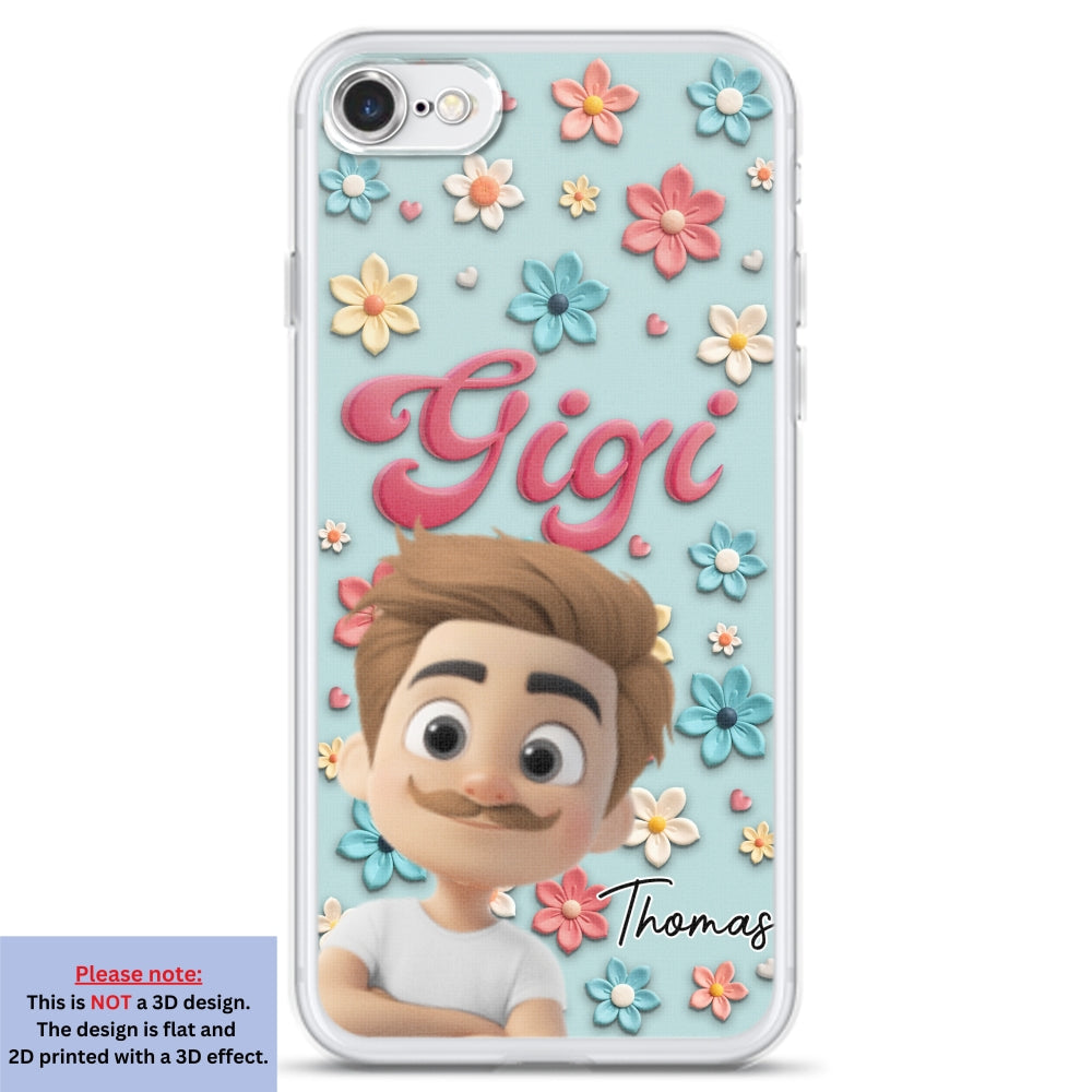 Grandma Flower - Personalized Custom Phone Case
