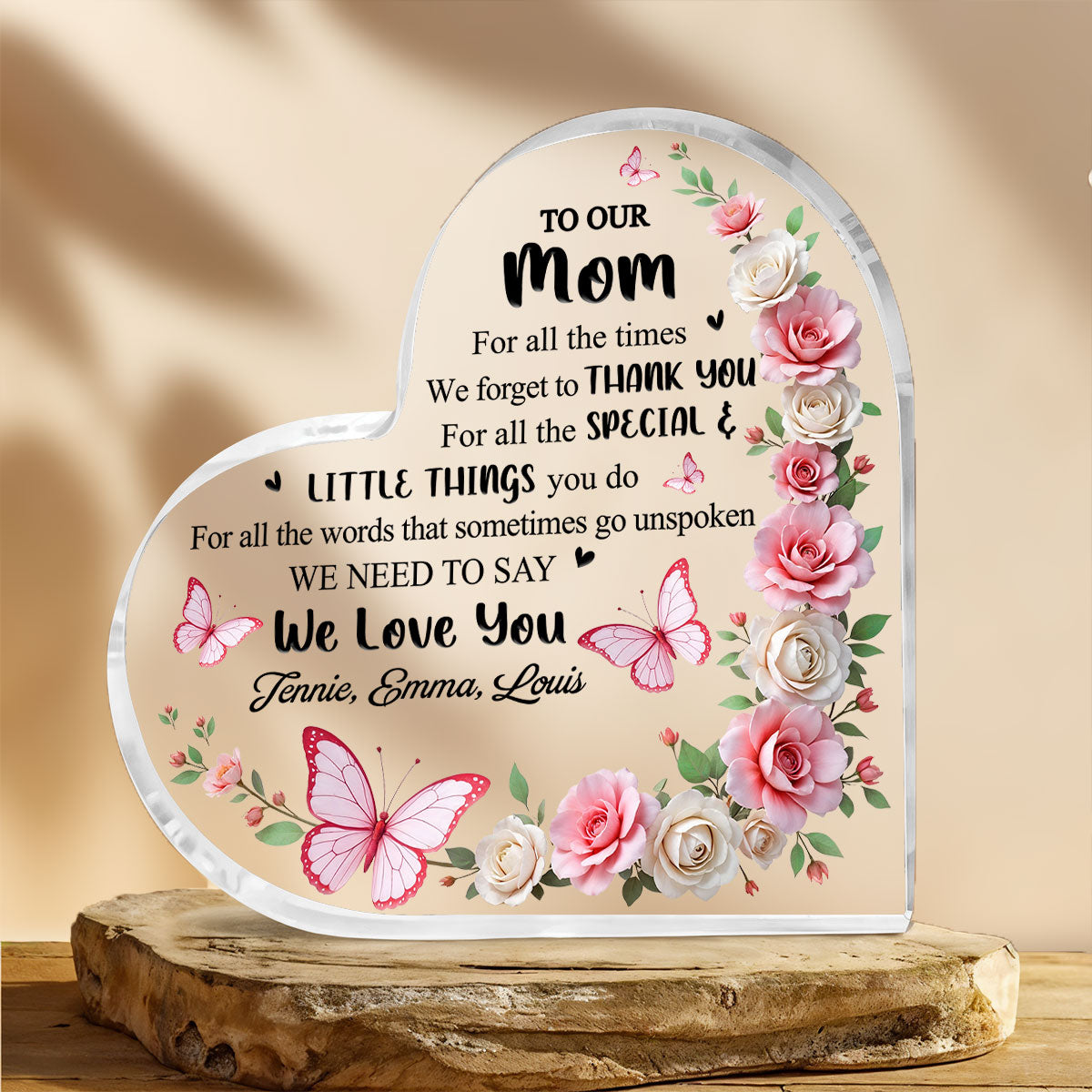 To My Mother - Personalized Custom Acrylic Plaque