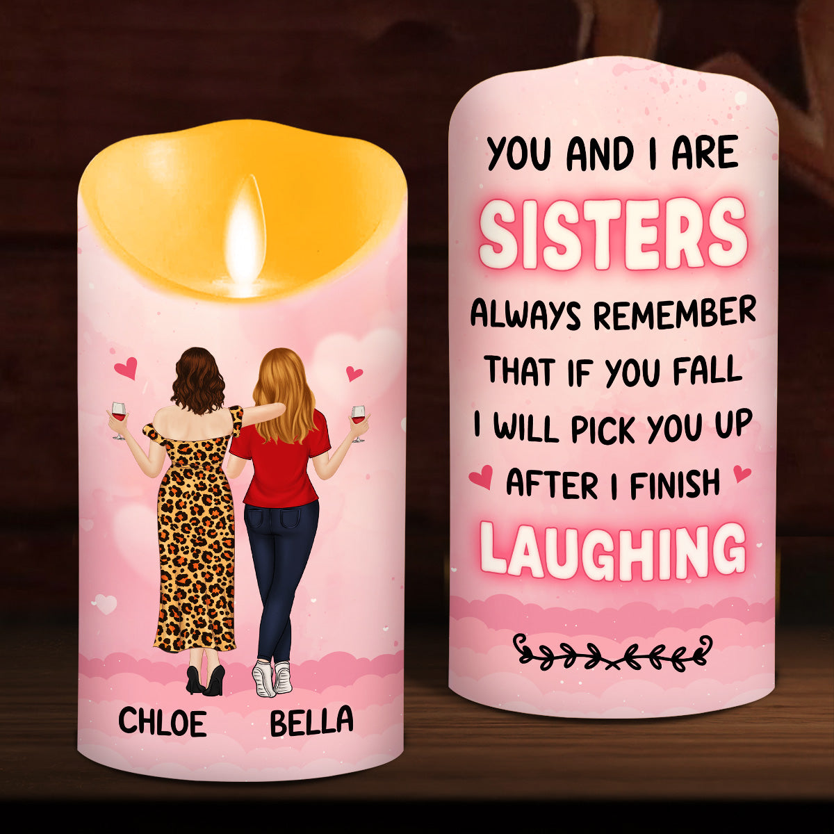 You And I - Personalized Custom LED Candle
