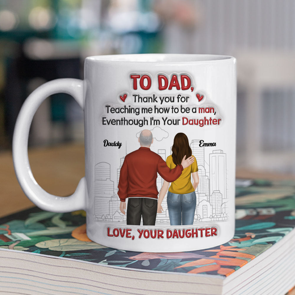 Thank You For Teaching Me - Personalized Custom 3D Inflated Effect Mug
