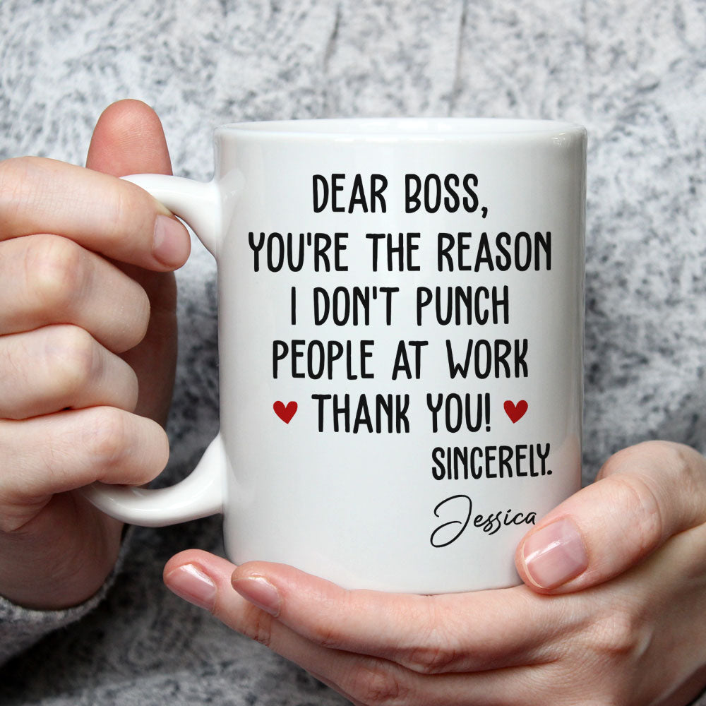You Are The Reason - Personalized Custom Coffee Mug