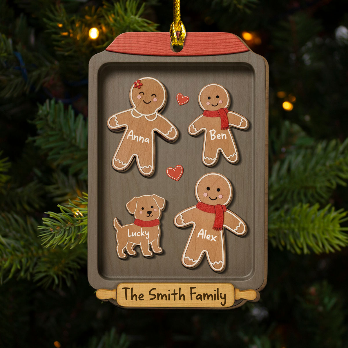 Cookies And Family Create Memories - Personalized Custom 2-Layered Wood Ornament