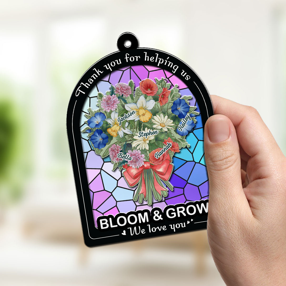 Love You A Bunch - Personalized Custom Suncatcher