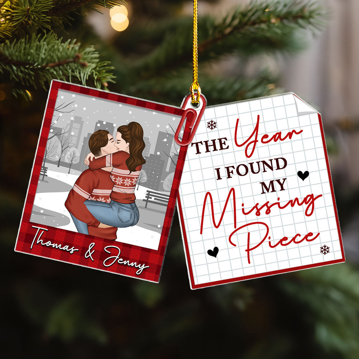 My Missing Piece - Personalized Custom Acrylic Ornament