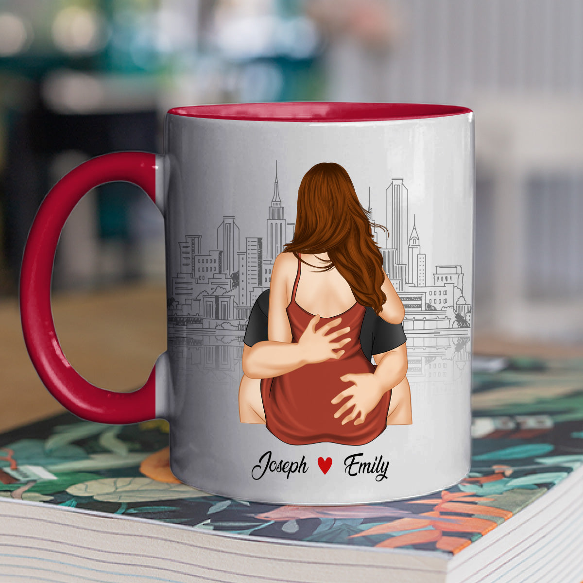 A Reminder Mug I Love You With All My Butt - Personalized Custom Accent Mug