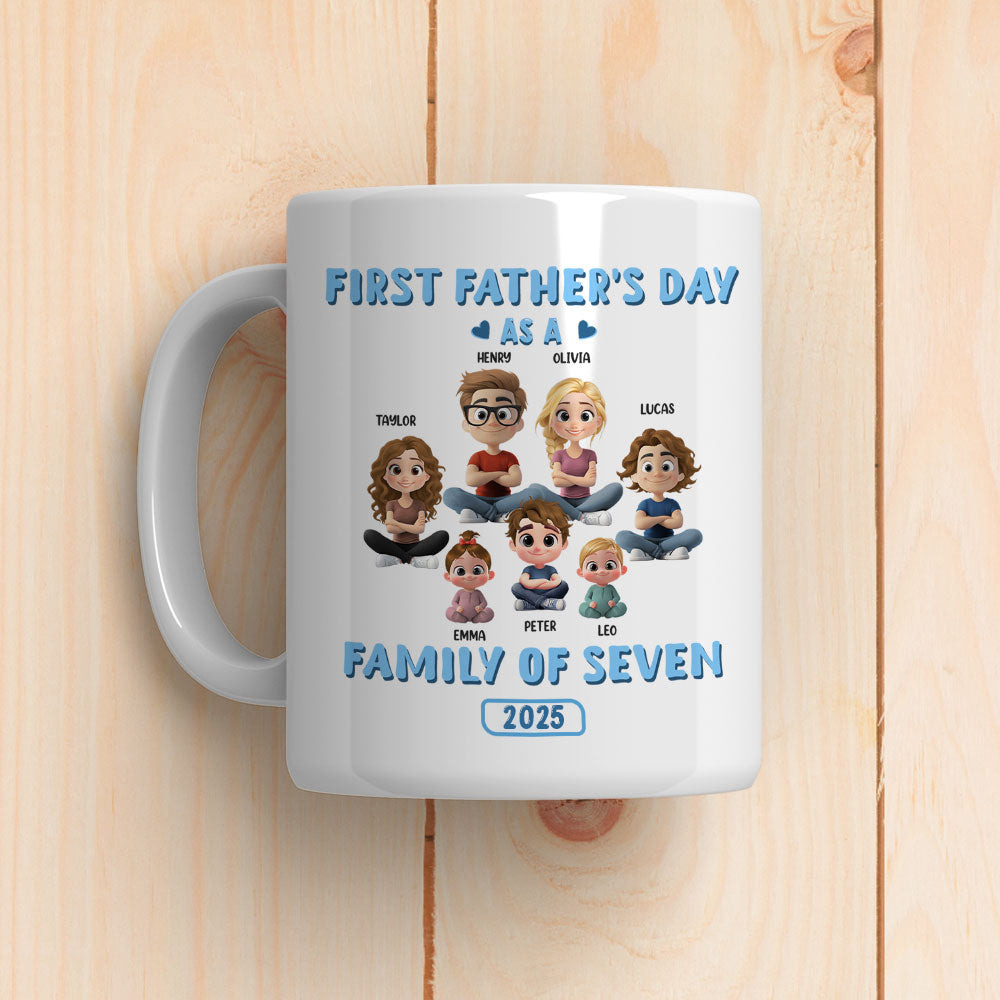 First Father Day - Personalized Custom Coffee Mug