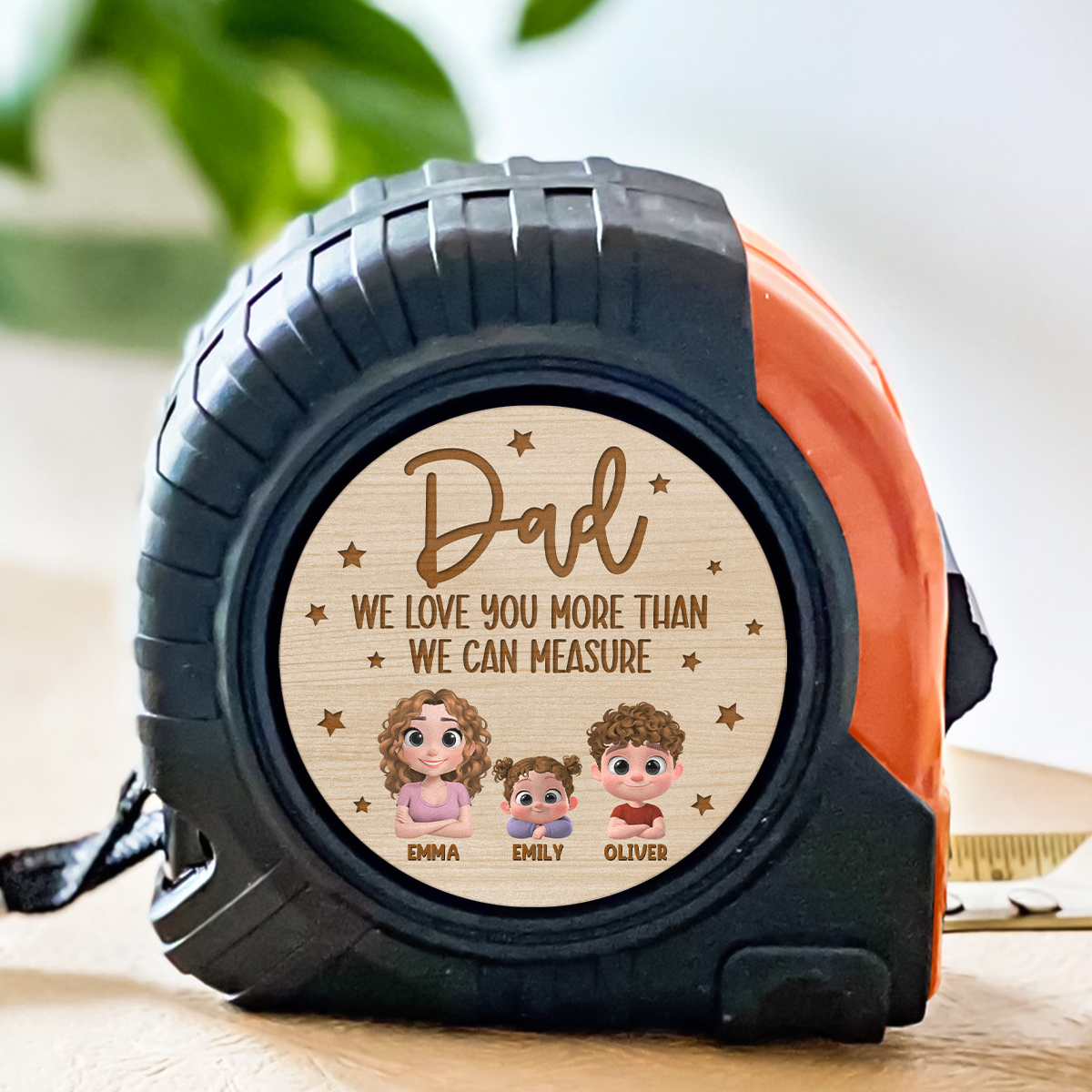 We Love You Dad - Personalized Custom Tape Measure
